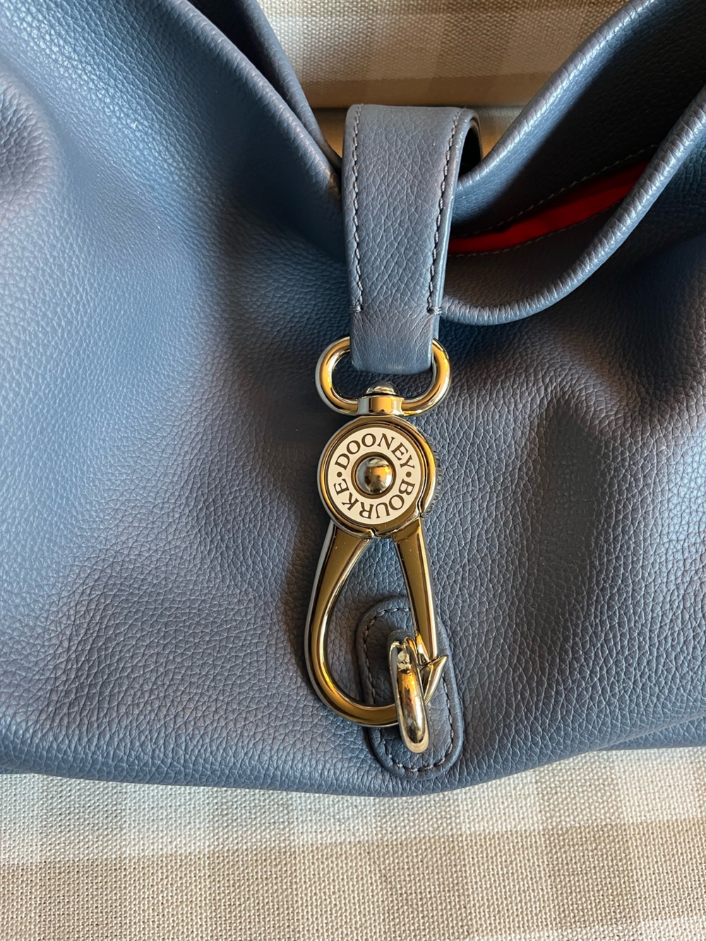 Dooney & Bourke Pebble Grain Logo Lock Sac Bag - Picture 7 of 11